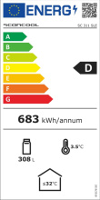 Letialune minibaar Scandomestic SC311SLE