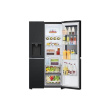 LG GSGV81EPLL Refrigerator, Free-standing, Side by Side, E, Height 1.79 m, Net fridge 416 L, Net freezer 219 L, Black | LG