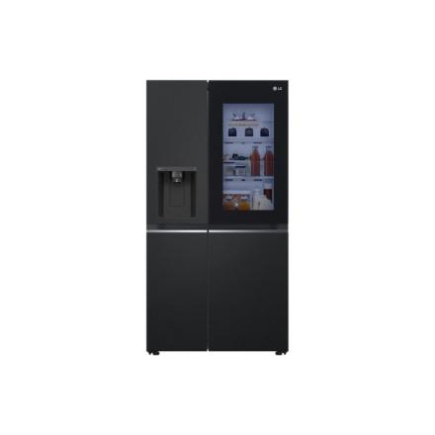 LG GSGV81EPLL Refrigerator, Free-standing, Side by Side, E, Height 1.79 m, Net fridge 416 L, Net freezer 219 L, Black | LG
