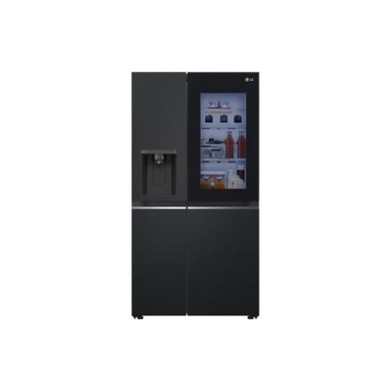LG GSGV81EPLL Refrigerator, Free-standing, Side by Side, E, Height 1.79 m, Net fridge 416 L, Net freezer 219 L, Black | LG