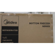 Восстановленный. Midea MDRB380FGE02A Refrigerator, E, Freestanding, Combi, Height 180 cm, Fridge net 199L, Freezer net 71L, Grey | Midea Refrigerator | MDRB380FGE02A | Energy efficiency class E | Free standing | Combi | Height 180 cm | No Frost system | F