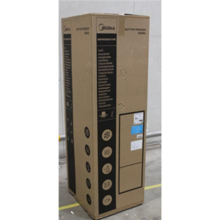 Восстановленный. Midea MDRB380FGE02A Refrigerator, E, Freestanding, Combi, Height 180 cm, Fridge net 199L, Freezer net 71L, Grey | Midea Refrigerator | MDRB380FGE02A | Energy efficiency class E | Free standing | Combi | Height 180 cm | No Frost system | F