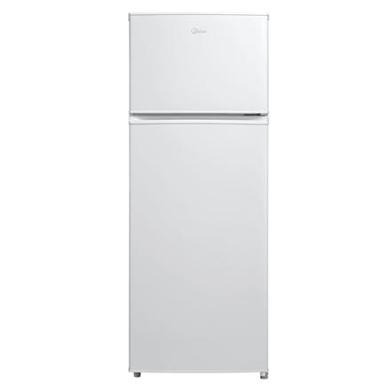 Midea Refrigerator | MDRT294FGE01 | Energy efficiency class E | Free standing | Double Door | Height 143 cm | Fridge net capacity 163 L | Freezer net capacity 41 L | 40 dB | Valge