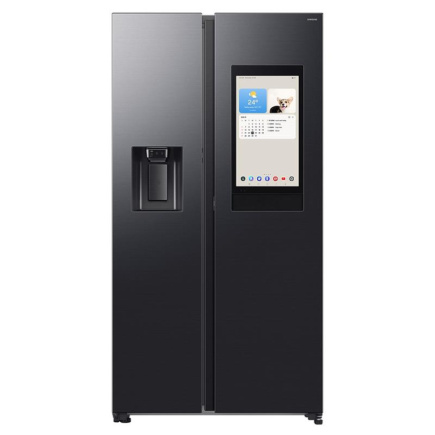 Samsung Bespoke AI Family Hub+, Twin Cooling Plus™, 614 L, kõrgus 179 cm, must - SBS-külmik / RS90F66BEFEO
