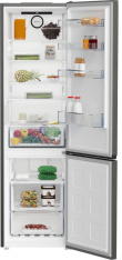 BEKO Refrigerator B1RCNA404G, height 203.5 cm, Energy class E, NeoFrost, AeroFlow, Grey