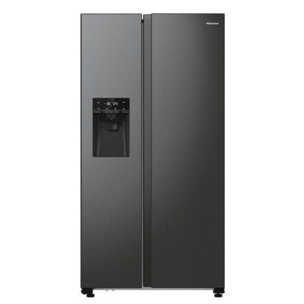 Hisense, NoFrost, 566 L, kõrgus 179 cm, must teras - SBS-Külmik / RS5P535NTFE