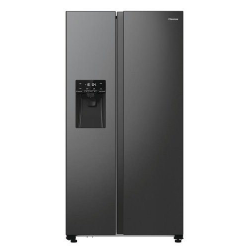 Hisense, NoFrost, 566 L, kõrgus 179 cm, must teras - SBS-Külmik / RS5P535NTFE