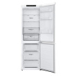 LG | Refrigerator | GBB61SWJMN | Energy efficiency class E | Free standing | Combi | Height 186 cm | No Frost system | Fridge net capacity 234 L | Freezer net capacity 107 L | Display | 36 dB | White