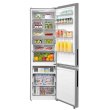 Midea Refrigerator | MDRB600MME46 | Energy efficiency class E | Free standing | Combi | Height 201 cm | No Frost system | Fridge net capacity 313 L | Freezer net capacity 130 L | Display | 35 dB | Stainless steel