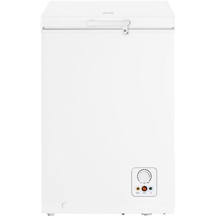Gorenje | Freezer | FH10FPW | Energy efficiency class F | Chest | Free standing | Height 85.4 cm | Total net capacity 95 L | White