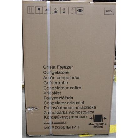 Renew. Candy CCHH 100E Freezer, E, Chest, Free standing, Height 84.5 cm, Freezer net 97 L, White, DAMAGED PACKAGING, SCRATCHED ON TOP | Candy | Freezer | CCHH 100E | Energy efficiency class E | Chest | Free standing | Height 84.5 cm | Total net