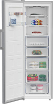 BEKO Upright Freezer B3RMFNE314XB, Energy class E, 186.5 cm, 286L, Inox color