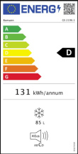 Sügavkülmik Bomann GS2196W, valge