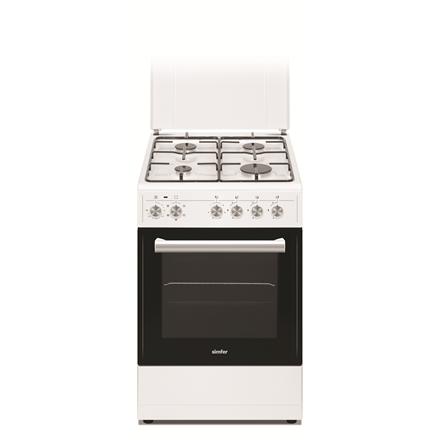 Simfer | Cooker | 5405SERBB | Hob type Gas | Oven type Electric | White | Width 50 cm | Electronic ignition | Depth 60 cm | 43 L 274877