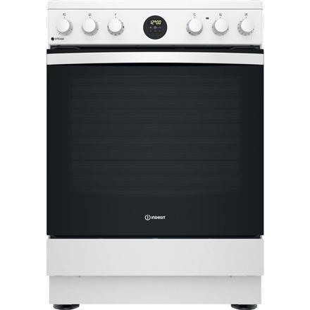 INDESIT | Cooker | IS67V8CHW/E | Hob type Vitroceramic | Oven type Electric | White | Width 60 cm | Grilling | Depth 60 cm | 69 L