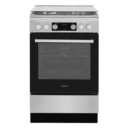 Whirlpool Cooker | WS5G8CHX/E/1 | Hob type Gas | Oven type Electric | Stainless steel | Width 50 cm | LED | Depth 60 cm | 60 L