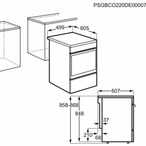 Electrolux, 58 L, roostevaba teras - Eraldiseisev keraamiline pliit / LKR564200X