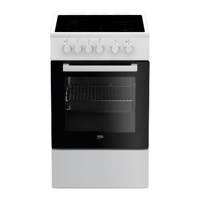 BEKO Electric Cooker FSS57000GW, Depth 50 cm, White