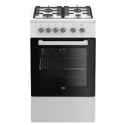 BEKO Cooker FSE52020DWD Depth 50 cm, Gas/Electric