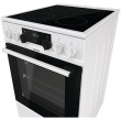 Gorenje | Cooker | GECS5C70WA | Hob type Vitroceramic | Oven type Electric | White | Width 50 cm | Grilling | LED | Depth 59.4 cm | 70 L