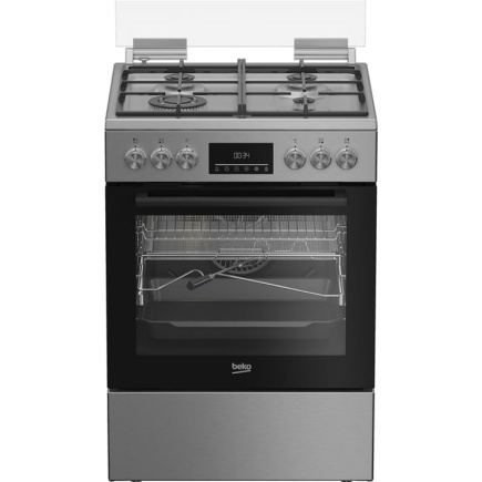 Beko, 72 L, laius 60 cm, roostevaba teras - Gaasipliit elektriahjuga / FBMA61330GXDT