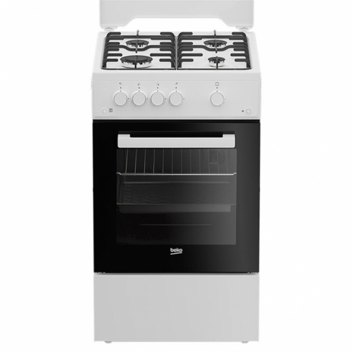 Beko, 60 L, laius 50 cm, valge - Gaasipliit / FSG52020FW
