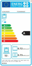 Gaasipliit elektriahjuga Schlosser FS5406MAZC