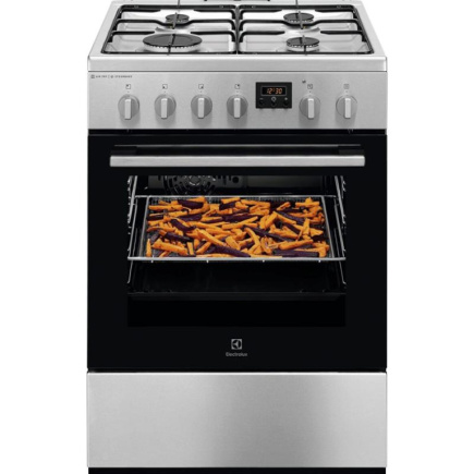 Electrolux Steambake, 58 L, laius 60 cm, roostevaba teras - Gaasipliit elektriahjuga / LKK660221X