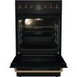 Gorenje Cooker | GECS5B70CLB | Hob type Vitroceramic | Oven type Electric | Black | Width 50 cm | Depth 59.4 cm | 70 L