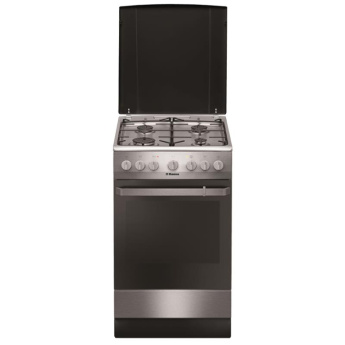 Hansa, 8 programmi, 62 L, roostevaba teras - Eraldiseisev gaasipliit elektriahjuga / FCMX581009