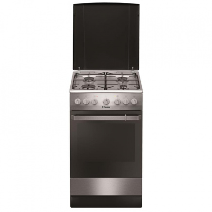 Hansa, 8 programmi, 62 L, roostevaba teras - Eraldiseisev gaasipliit elektriahjuga / FCMX581009