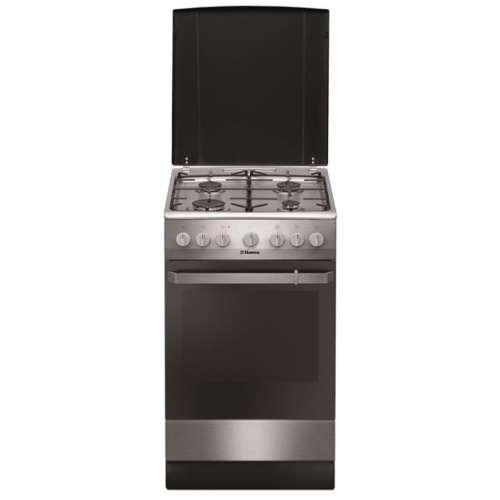 Hansa, 8 programmi, 62 L, roostevaba teras - Eraldiseisev gaasipliit elektriahjuga / FCMX581009