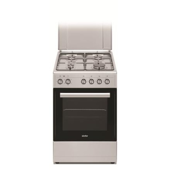 Simfer | Cooker | 5405SERGG | Hob type Gas | Oven type Electric | Stainless steel | Width 50 cm | Electronic ignition | Depth 60 cm | 43 L