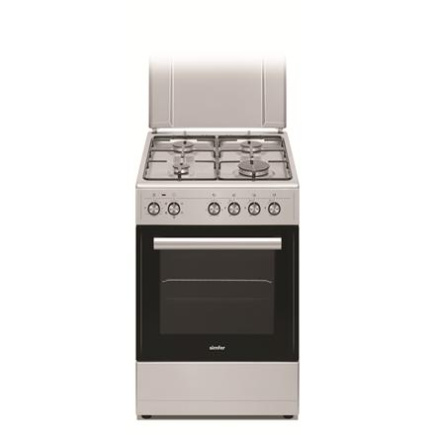 Simfer | Cooker | 5405SERGG | Hob type Gas | Oven type Electric | Stainless steel | Width 50 cm | Electronic ignition | Depth 60 cm | 43 L