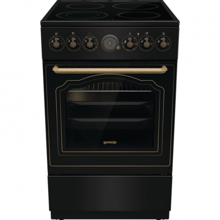 Gorenje, retro, 70 L, must - Eraldiseisev keraamiline pliit / GECS5B70CLB
