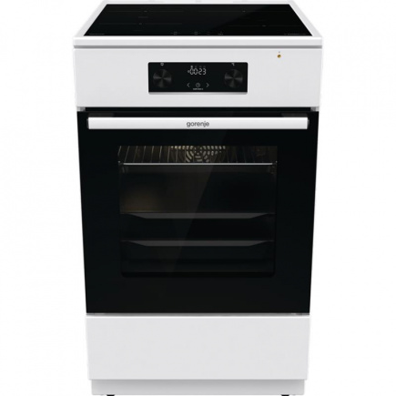 Gorenje, 70 L, laius 50 cm, valge - Induktsioonpliit elektriahjuga / GEIT5C60WPG
