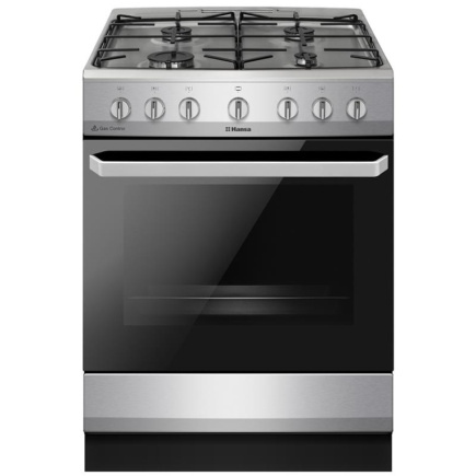 Hansa, 62 L, laius 60 cm, roostevaba teras - Gaasipliit elektriahjuga / FCMX6810092