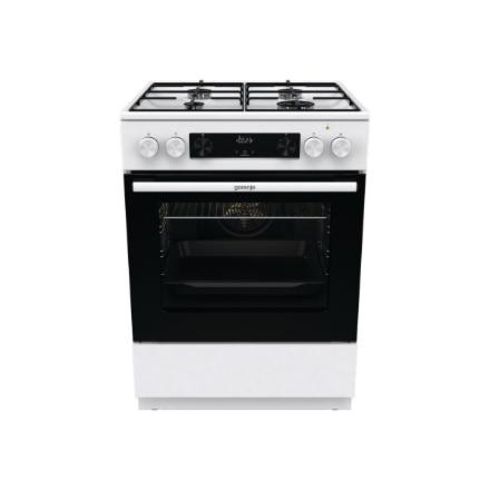 Gorenje Cooker | GKS6C70WJ | Hob type Gas | Oven type Electric | White | Width 60 cm | Depth 60 cm | 71 L
