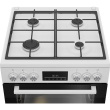 BEKO Cooker | FBM62330GWDTN | Hob type Gas | Oven type Electric | White | Width 60 cm | Grilling | LED | Depth 60 cm | 72 L