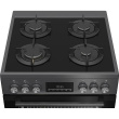 BEKO Cooker | FBM62330GADSN | Hob type Gas | Oven type Electric | Grey | Width 60 cm | Grilling | LED | Depth 60 cm | 72 L