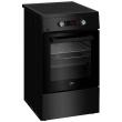 BEKO Cooker | FSM59305BDT | Hob type Induction | Oven type Electric | Black | Width 50 cm | Grilling | Depth 60 cm | 60 L
