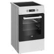 BEKO Cooker | FSM59305WDT | Hob type Induction | Oven type Electric | White | Width 50 cm | Grilling | Depth 60 cm | 60 L