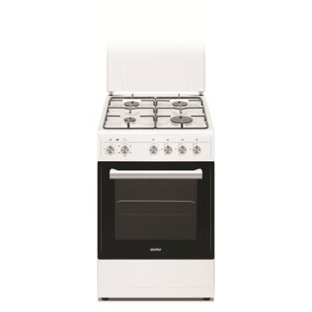 Simfer | Cooker | 5405SERBB | Hob type Gas | Oven type Electric | Белый | Width 50 cm | Electronic ignition | Depth 60 cm | 43 L