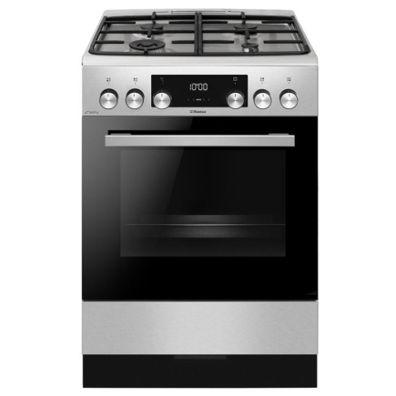 Hansa, 77 L, laius 60 cm, roostevaba teras - Gaasipliit elektriahjuga / FCMX69329