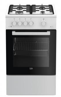 BEKO Gas Cooker FSG52020FW, Width 50 cm, Valge
