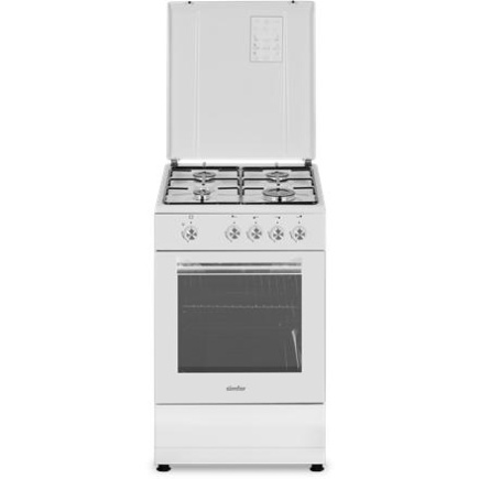 Simfer | Cooker | 4401SGRBB.1 | Hob type Gas | Oven type Gas | Valge | Width 50 cm | Depth 55 cm | 49 L