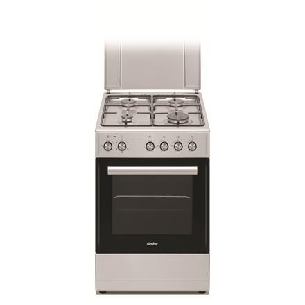 Simfer | Cooker | 5405SERGG | Hob type Gas | Oven type Electric | Stainless steel | Width 50 cm | Electronic ignition | Depth 60 cm | 43 L