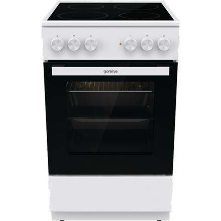 Gorenje Cooker | GEC5A21WG-B | Hob type Electric | Oven type Electric | Valge | Width 50 cm | Grilling | Depth 59.4 cm | 68 L