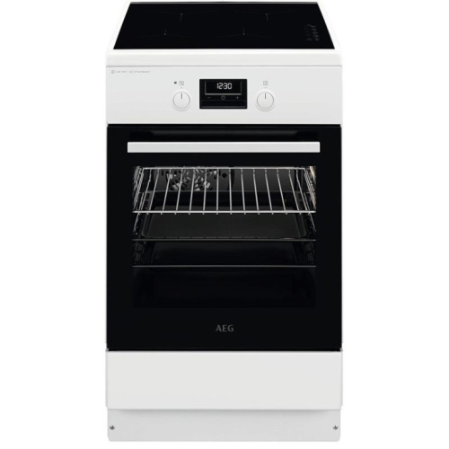 AEG 6000 Seeria SteamBake, 58 L, laius 50 cm, valge - Induktsioonpliit / CIB56491BW
