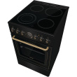 Gorenje Cooker | GECS5B70CLB | Hob type Vitroceramic | Oven type Electric | Must | Width 50 cm | Depth 59.4 cm | 70 L